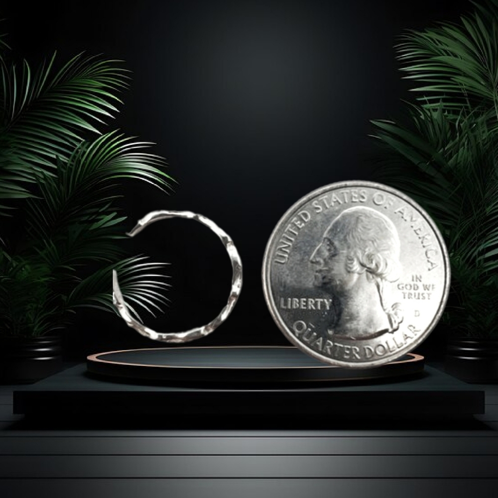 Sterling Silver Wave Shape Adjustable Toe Ring. - image 2